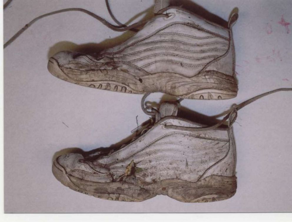 PHOTO: Police had both Eby's shoes in their custody.