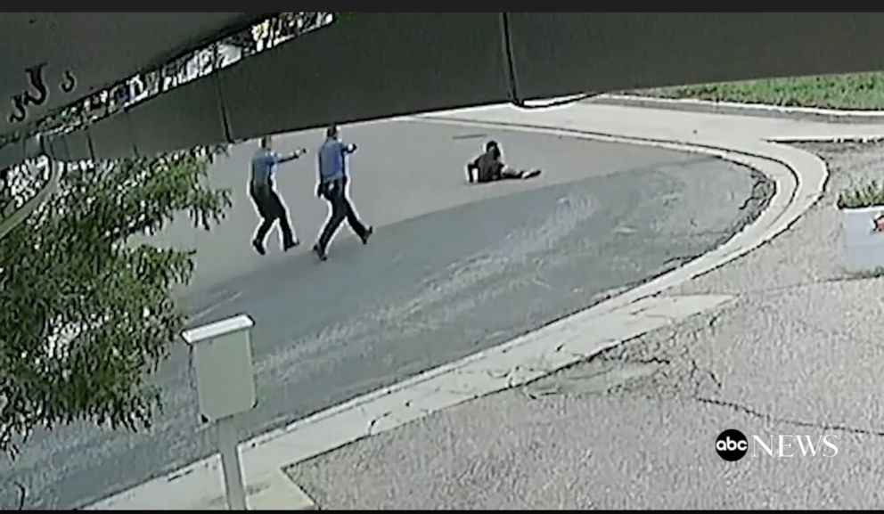 PHOTO: Security footage shows the moment De'Von Bailey was shot by police officers.