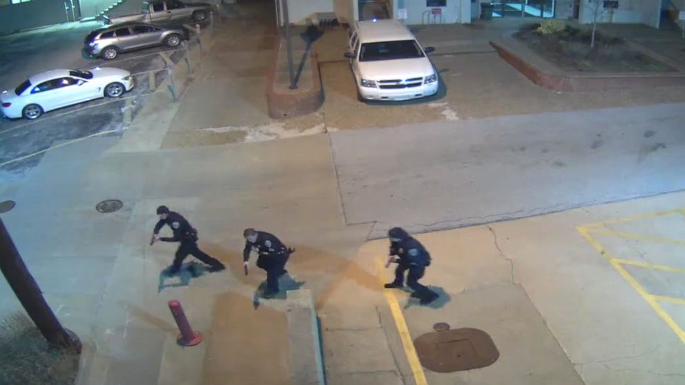 Surveillance videos showing 'heinous' killing of officer Stephen Carr released by Arkansas police
