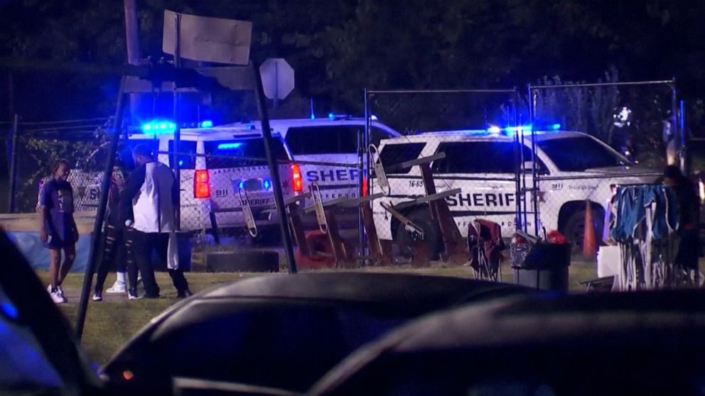 PHOTO: Authorities said one person was wounded after shots were fired outside a high school football stadium in Jefferson County, Alabama, on Sept. 24, 2021.