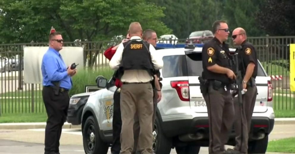 PHOTO: Authorities issued a shelter-in-place order at Wright-Patterson Air Force Base near Dayton, Ohio, Aug. 2, 2018, after getting reports of an active shooter at the base's hospital.