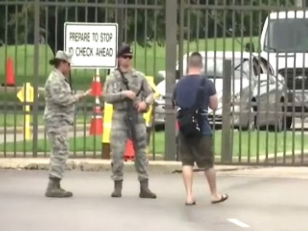 PHOTO: Authorities issued a shelter-in-place order at Wright-Patterson Air Force Base near Dayton, Ohio, Aug. 2, 2018, after getting reports of an active shooter at the bases hospital.