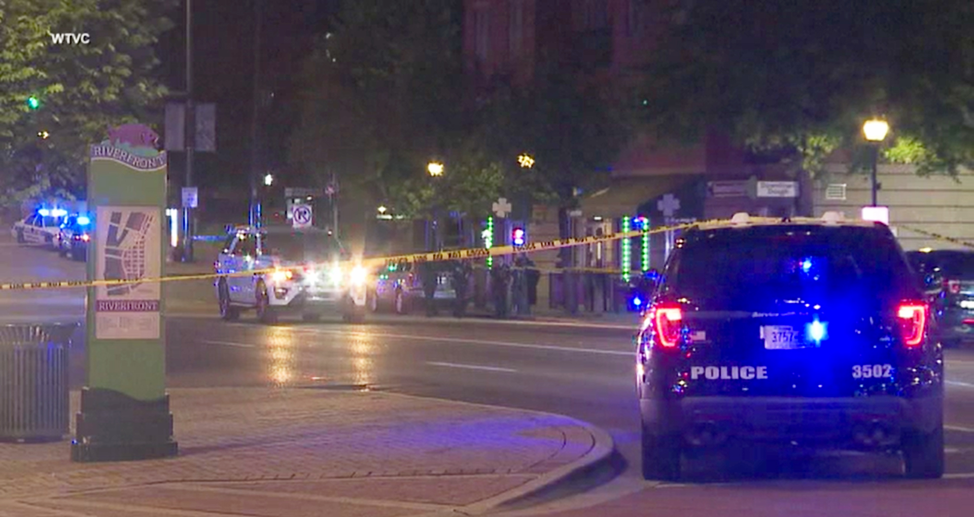 PHOTO: Police respond to the scene of a shooting incident in downtown Chattanooga, Tenn., May 28, 2022.