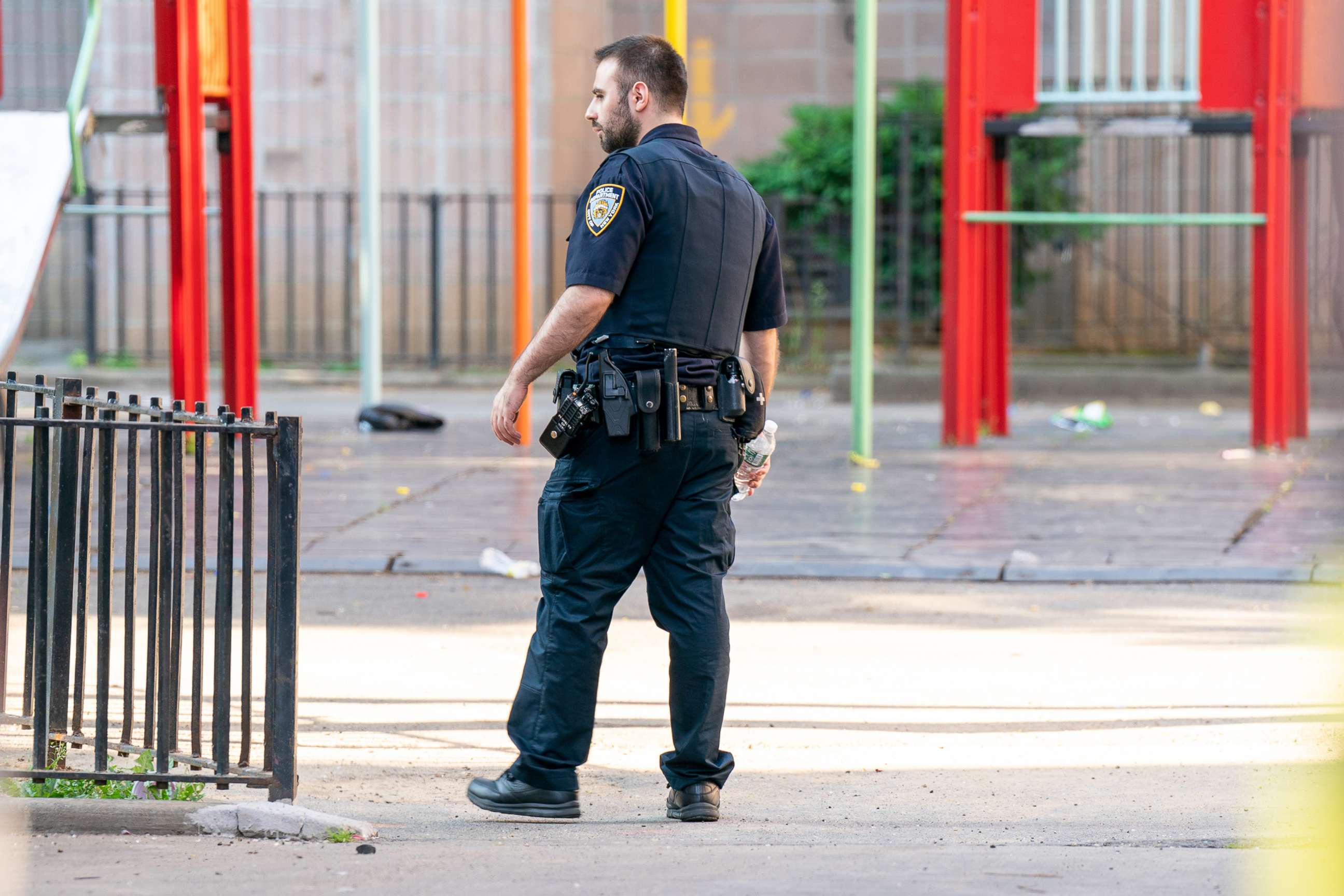 PHOTO: Police on the scene in Brooklyn on June 26, after a shooting on June 25, 2022.