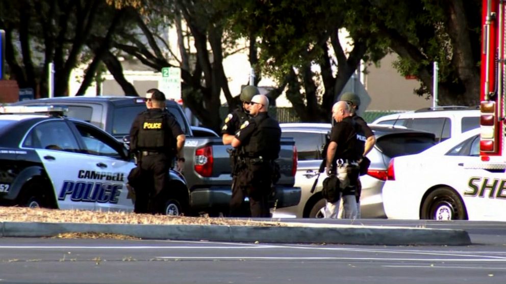 PHOTO: A shooting was reported at the Santa Clara Valley Transportation Authority (VTA) facility in San Jose, Calif., May 26, 2021.