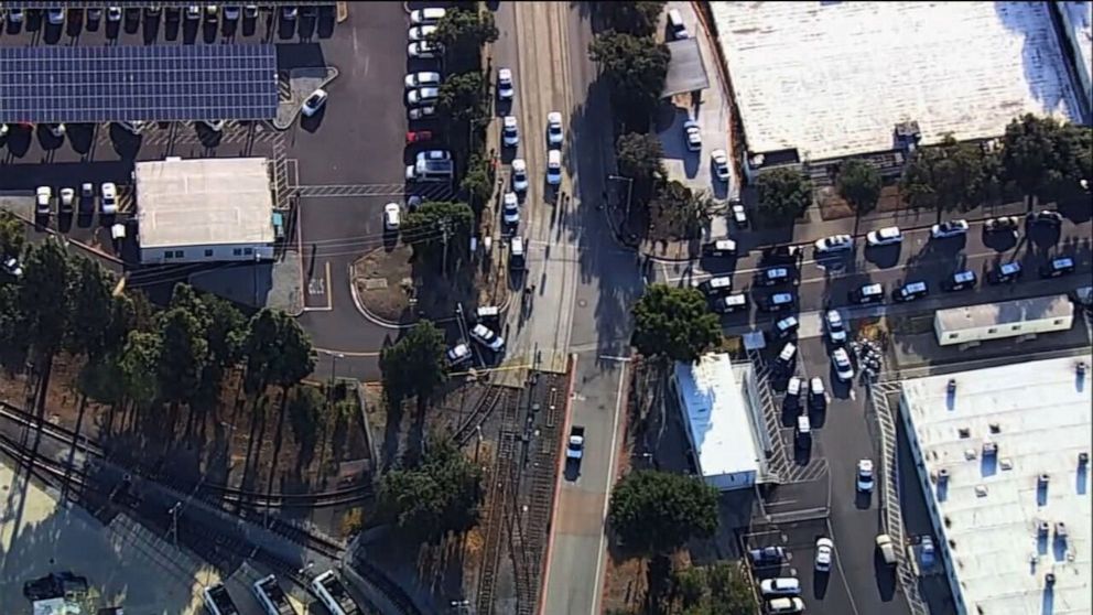 PHOTO: A shooting was reported at the Santa Clara Valley Transportation Authority (VTA) facility in San Jose, Calif., May 26, 2021.