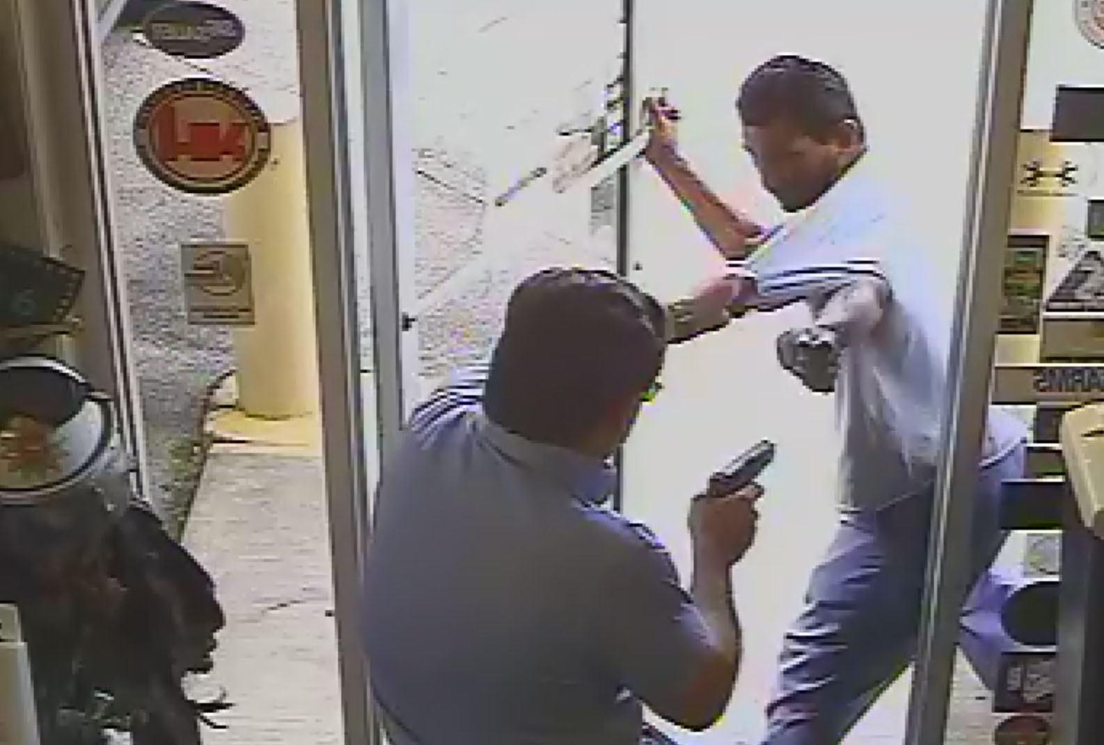 PHOTO: Surveillance video captured the shooting death of Cristobal Lopez at the Vets Army Navy Surplus store by the store's owner, Michael Dunn, after Lopez attempted to steal a hatchet, Oct. 3, 2018, in Lakeland, Fla. 