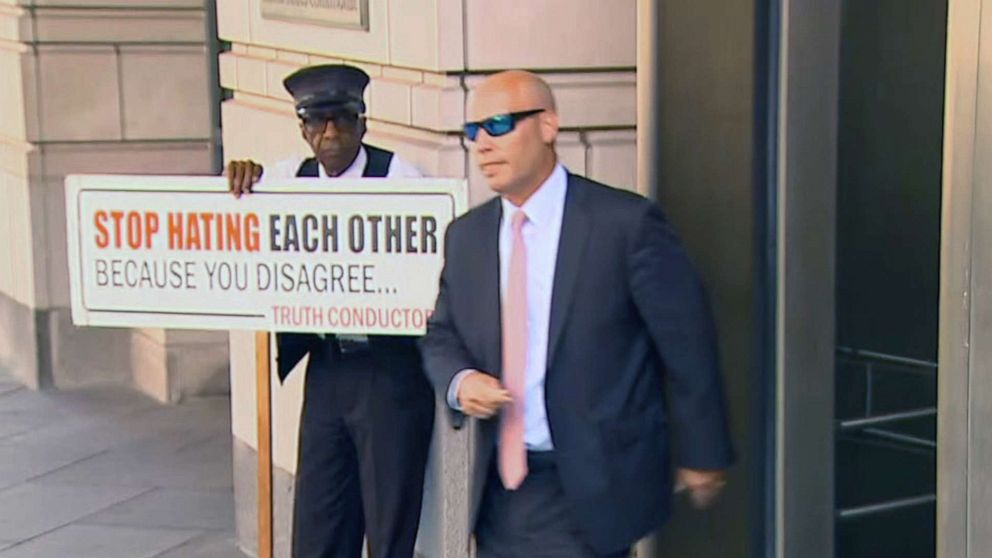 PHOTO: Former Mike Pence chief of staff Marc Short is seen departing D.C. District Court on July 22, 2022.