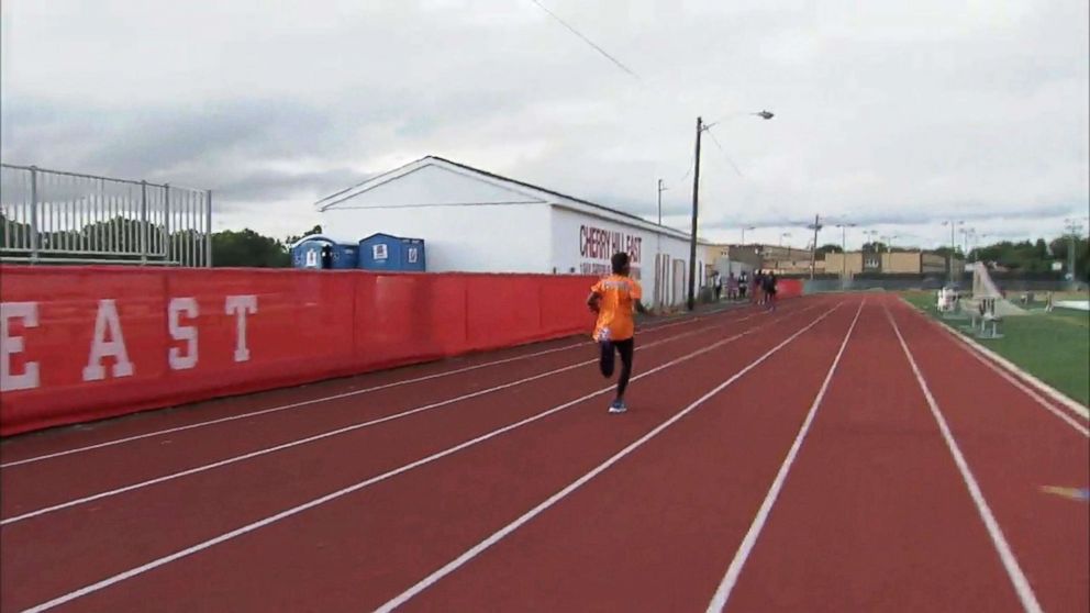 PHOTO: The 10-year-old athlete hopes to one day compete in the Olympics, but for now she's celebrating with a victory doughnut.