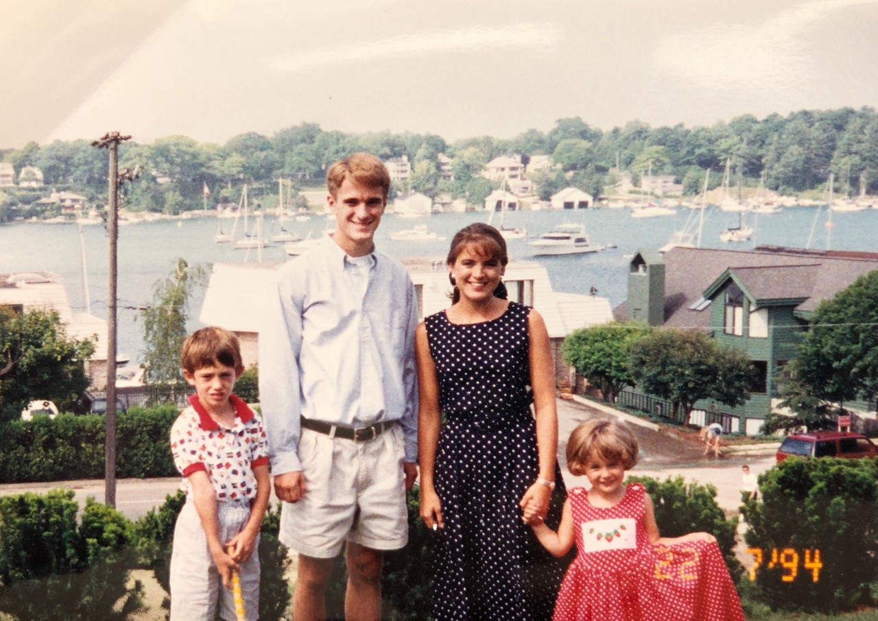 PHOTO: JonBenét Ramsey with her brother Burke and her step-siblings from her father's first marriage.