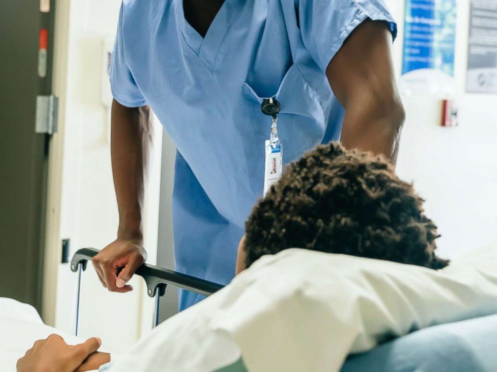 PHOTO: Medical staff checks patient in an undated stock photo.