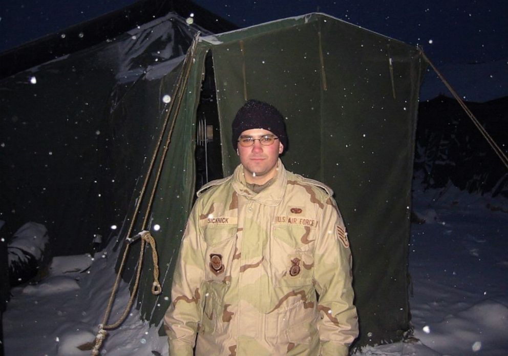 PHOTO: A photo of Capitol Police officer Brian Sicknick in 2003 while deployed with the New Jersey National Guard in Kyrgyzstan.