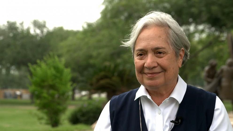 PHOTO: Sister Norma Pimental is shown during an interview with ABC News.