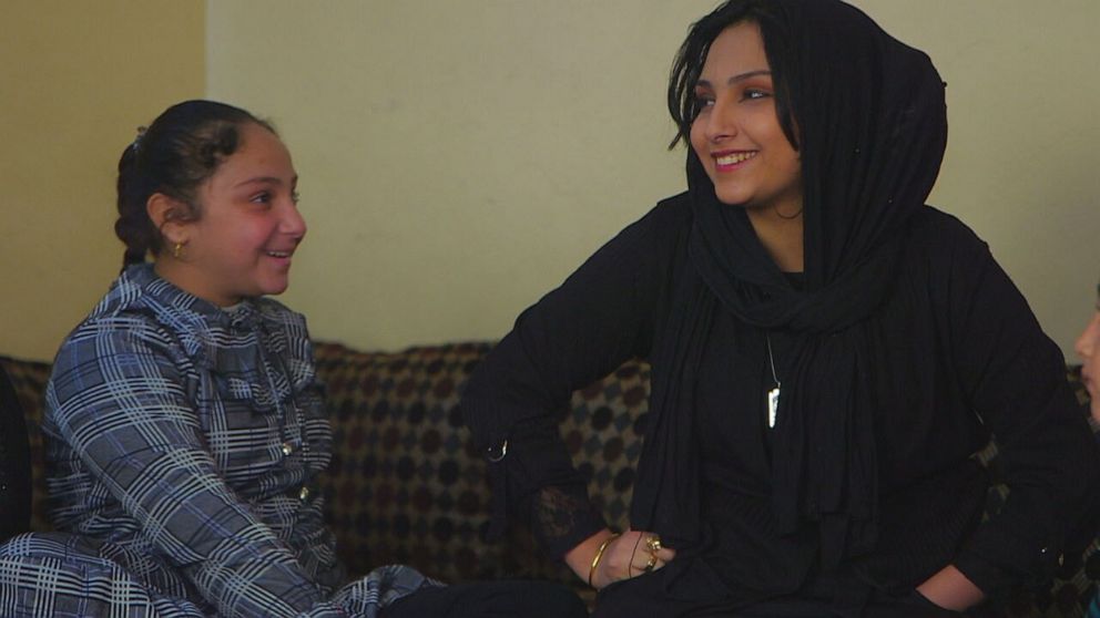 PHOTO: Malak and her older sister Dalal survived ISIS and are hopeful for their future.