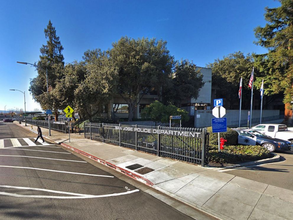 PHOTO: San Jose Police Department stands in San Jose, Calif, December 2017.