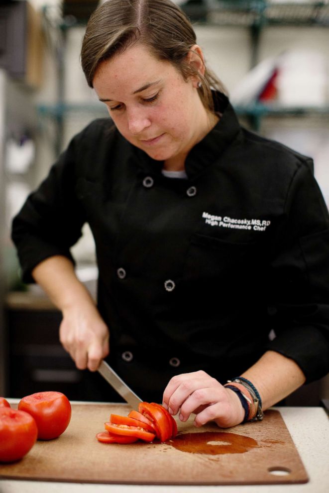 PHOTO: U.S. Ski & Snowboard team high performance chef Megan Chacosky will prepare food for U.S. athletes at the 2018 Winter Olympics in South Korea.