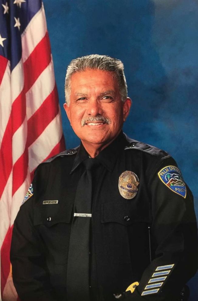 PHOTO: In this photo released by the Palm Springs Police Department shows slain officer Jose "Gil" Gilbert Vega, a 35 year veteran who was killed in the line of duty, Oct. 8, 2016. Vega, the father of eight, planned to retire in December. 