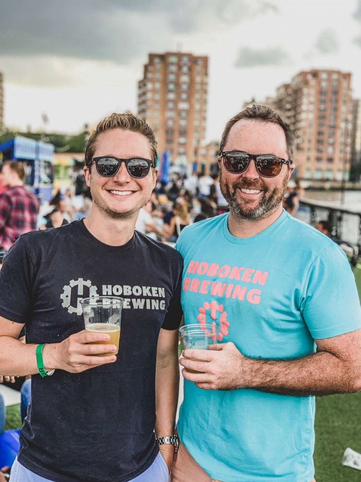 PHOTO: Andrew Zebrowski, left, and Brendan Drury, right, are co-founders of Hoboken Brewing Company. They've waited three weeks for an update on their application to the Paycheck Protection Program, a loan program to buoy small businesses.