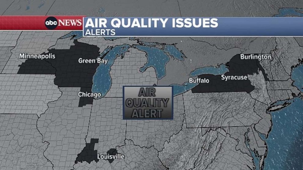 Air Quality alerts are in effect across more than a dozen states, including millions of Americans at this hour.