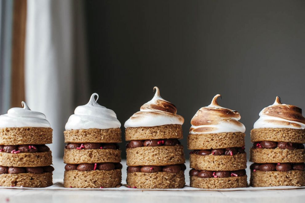 PHOTO: S'mores mini cakes from Molly Yeh, the creator of the popular food and lifestyle brand "my name is yeh," are photographed here.