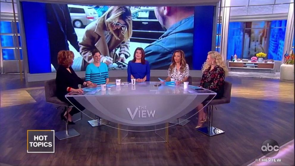 "The View" discussed Lori Loughlin's decision to happily greet fans and paparazzi photographers ahead of her court appearance in the college admissions scandal.