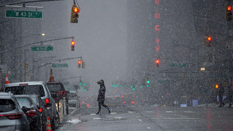 Storms marching across the US with ice, snow and bitter cold to the ...