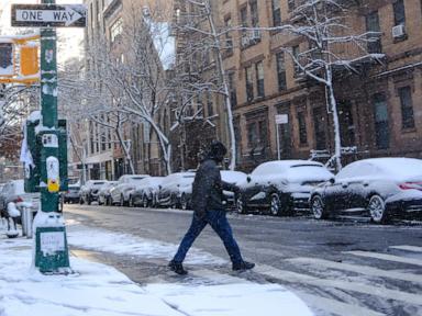 It's a white Christmas in New York City for 1st time in 15 years