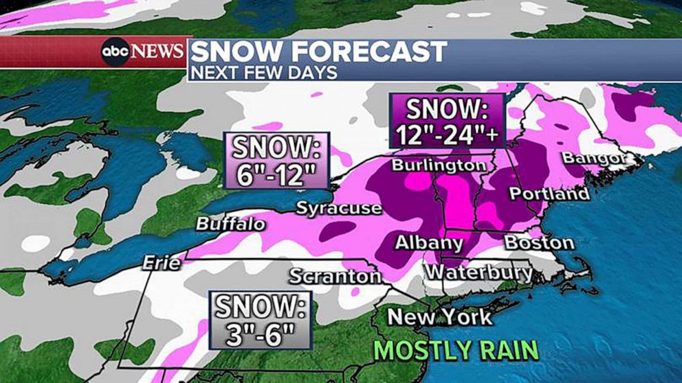 PHOTO: Winter Weather Advisory just north of NYC, where a couple of inches of snow is possible.