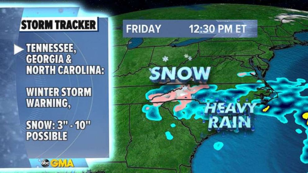 PHOTO: A winter storm is on the move, Jan. 9, 2021.