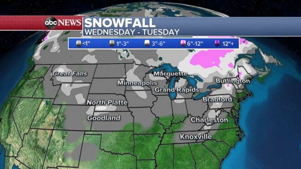 PHOTO: There will be measurable snowfall in the northern parts of the country for the first time over the next week.