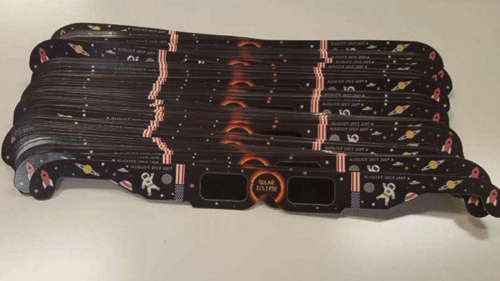 PHOTO: Christine Rowlan, a math teacher at Canyon Springs STEM Academy in Anthem, Arizona, purchased 1,000 solar eclipse glasses for the whole student body and faculty. 