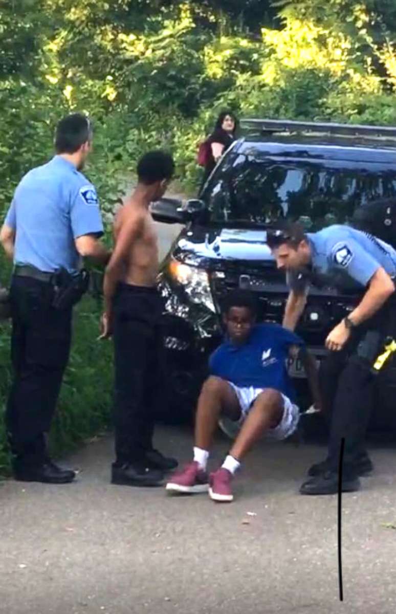 PHOTO: Somali-American teens handcuffed in Minnesota park after 911 caller falsely accuses them of having weapons.