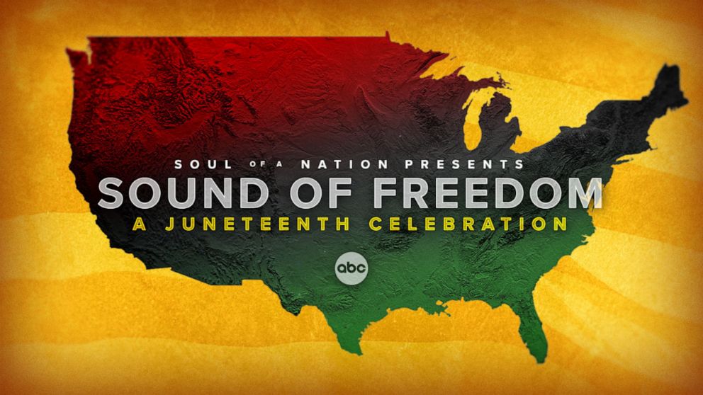 PHOTO: ABC News' “Soul of a Nation” special called “Sound of Freedom – A Juneteenth Celebration,” airs on ABC at 8 p.m. EST on Friday 17th June 2022, it will be available the following day on Hulu in the US.