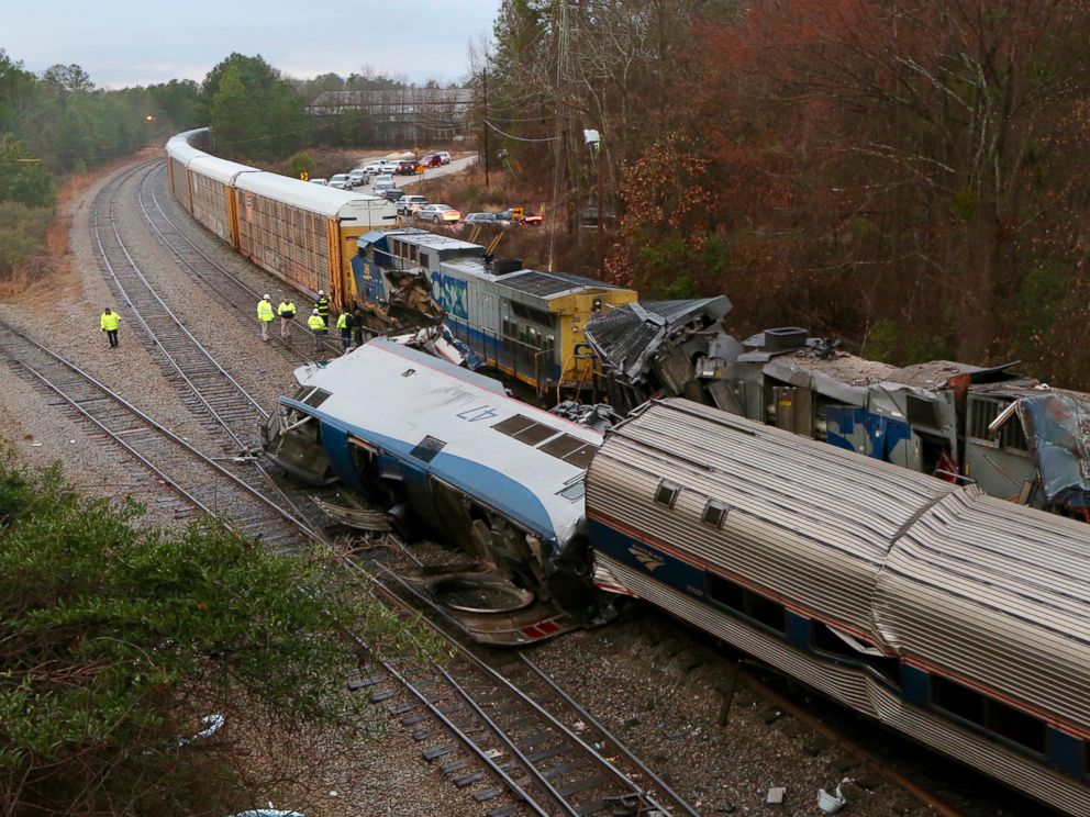 Amtrak train on wrong track in deadly crash; it says freight line