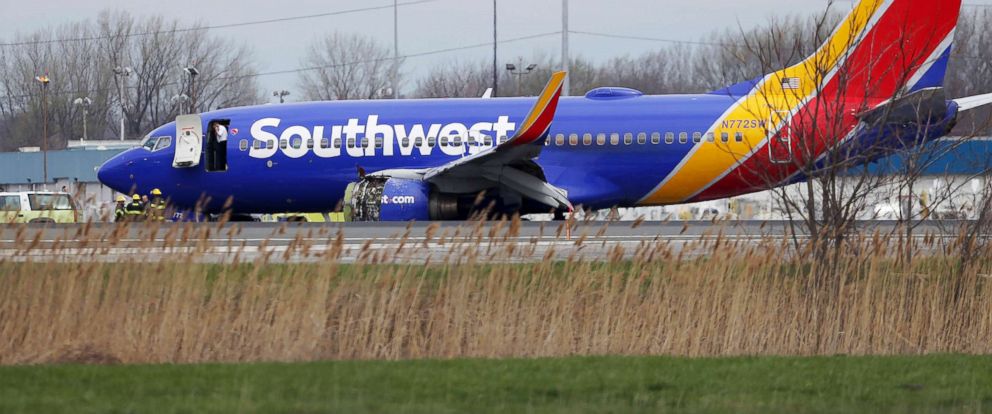 PHOTO: A Southwest Airlines plane sits on the runway at the Philadelphia In...