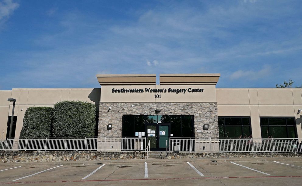 PHOTO: Southwestern Women's Surgery Center is pictured in Dallas, May 4, 2020, while shuttered during the coronavirus pandemic