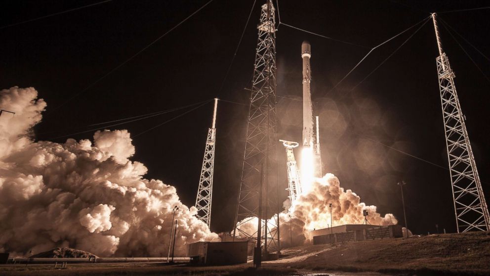The SpaceX Falcon 9 rocket is launched Jan. 7, 2018, at Cape Canaveral, Fla. for the "Zuma" U.S. satellite mission. 