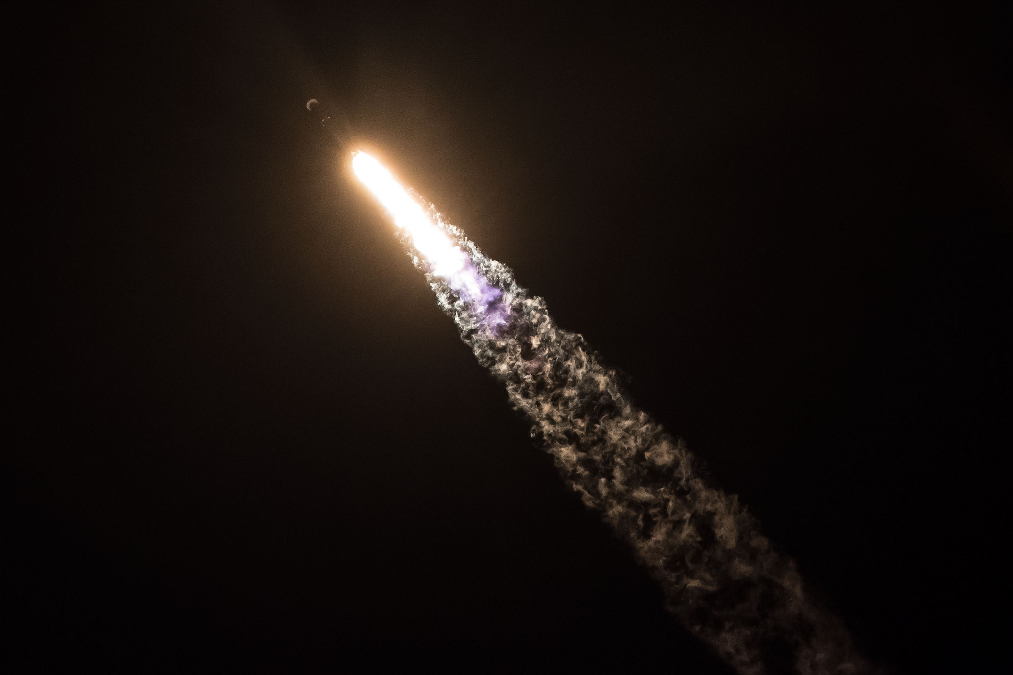 PHOTO: A SpaceX Falcon 9 rocket lifts off from Cape Canaveral, Jan. 7, 2018. The rocket is carrying a classified payload for the US Government.