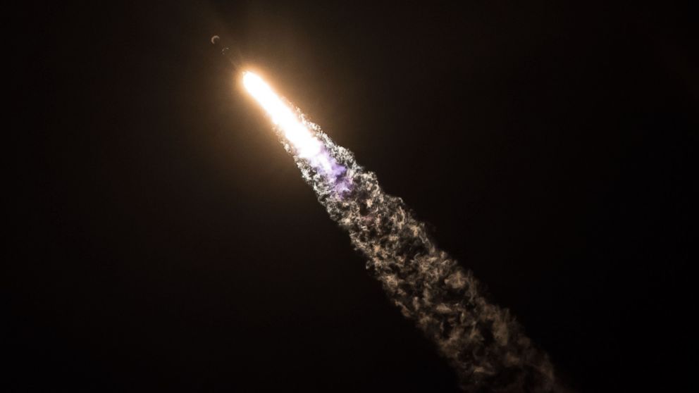 PHOTO: A SpaceX Falcon 9 rocket lifts off from Cape Canaveral, Jan. 7, 2018. The rocket is carrying a classified payload for the US Government.