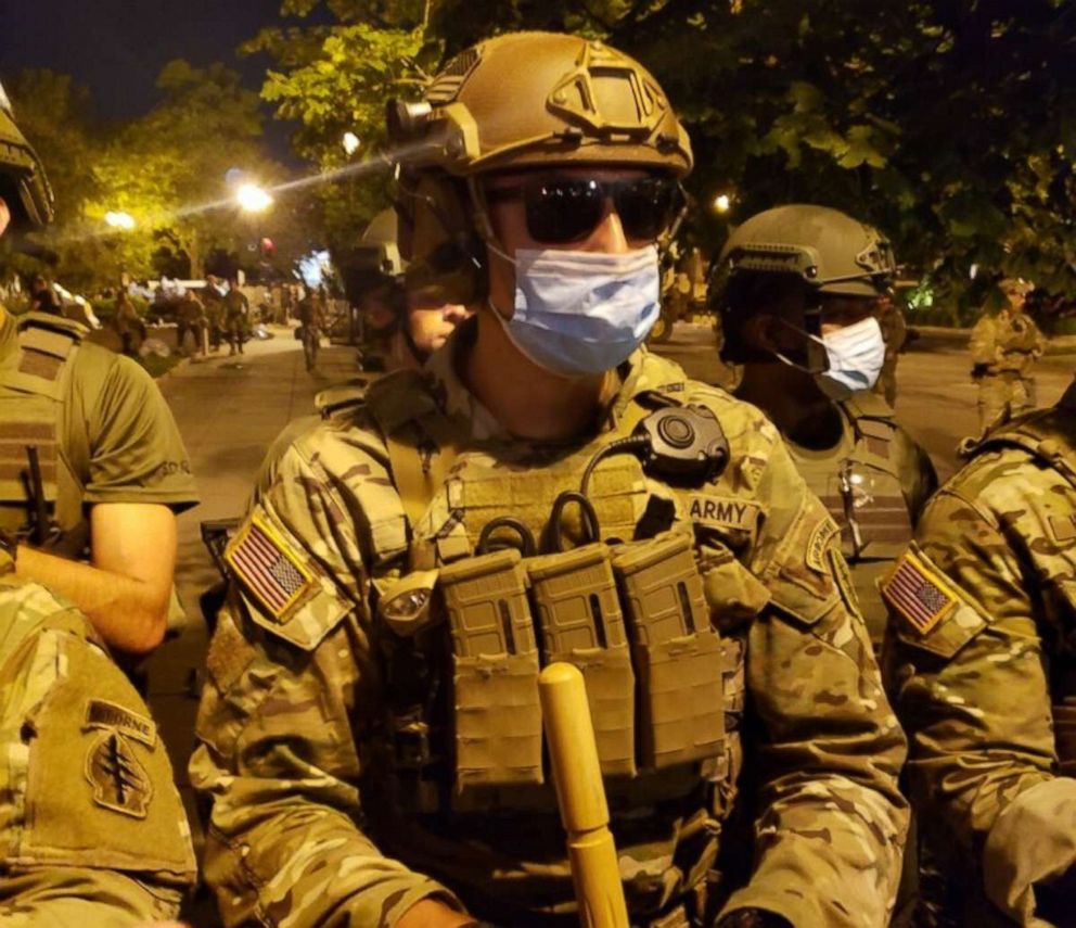 PHOTO: Special forces were in place near the White House this week as protests broke out in Lafayette Park over the death of George Floyd.