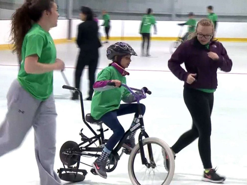 Kids with special needs learn to ride bikes ABC News