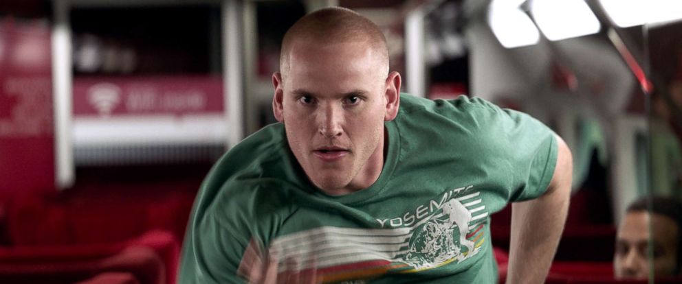 PHOTO: Spencer Stone in a scene from "The 15:17" To Paris."