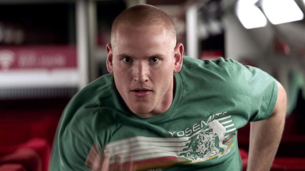 PHOTO: Spencer Stone in a scene from "The 15:17" To Paris."