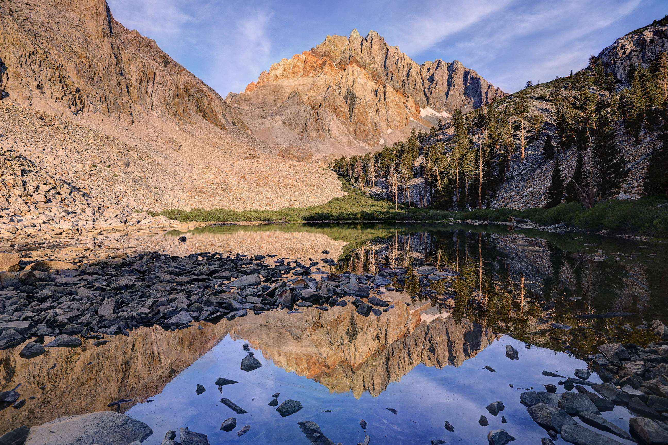 PHOTO: Pictured in this undated stock images is Red Lake and Split Mountain, in the Sierra Nevada range in California.