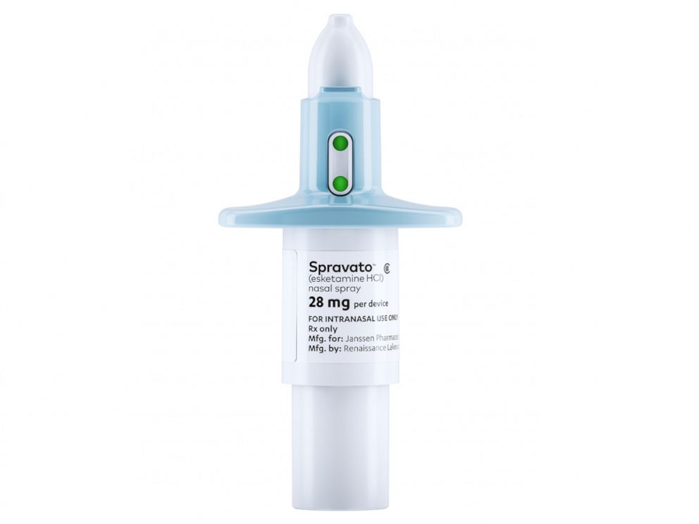 PHOTO: Spravato esketamine nasal spray is seen here.