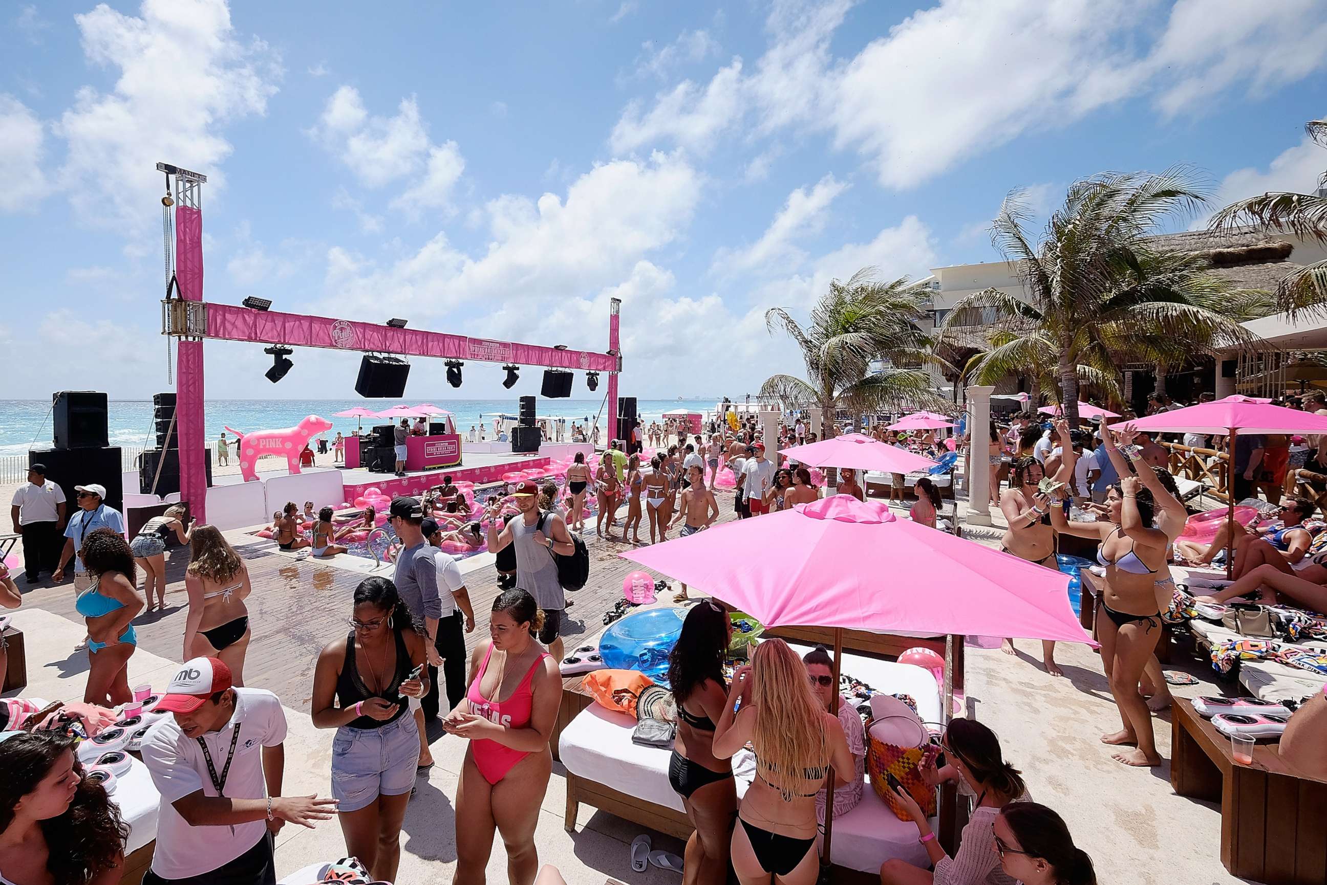PHOTO: In this March 14, 2017, file photo, guests attend Victoria's Secret PINK Nation Hosts Spring Break Bash in Cancun, Mexico.