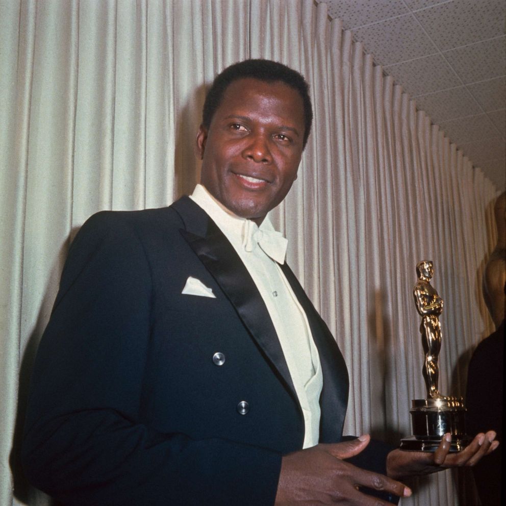 PHOTO: In 1964, Sidney Poitier became the first Black male to win an Academy Award for Best Actor, receiving the Oscar for his performance in "Lilies of the Field."  