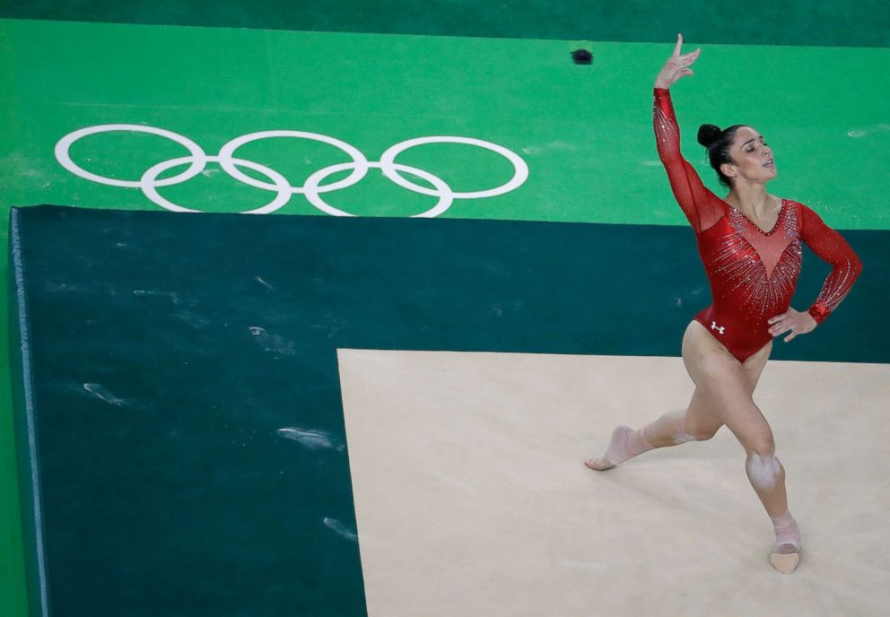 PHOTO: Aly Raisman performs on the floor during the artistic gymnastics women's individual all-around final at the 2016 Summer Olympics in Rio de Janeiro, Brazil, Aug. 11, 2016. 