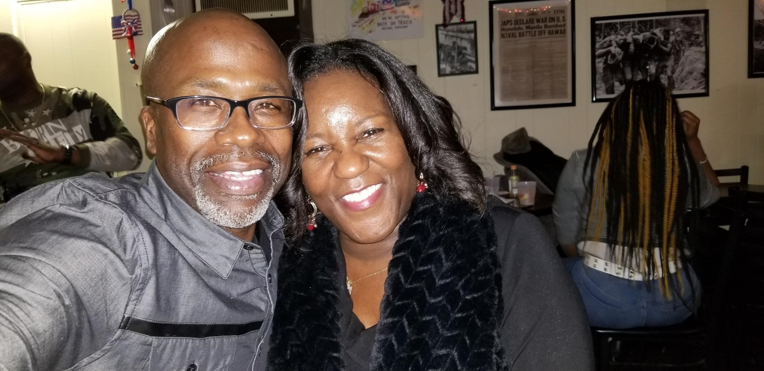 PHOTO: Keith Smith of poses with his wife, Jacquelyn Smith, who was stabbed to death by a panhandler in Baltimore on Dec. 1, 2018.