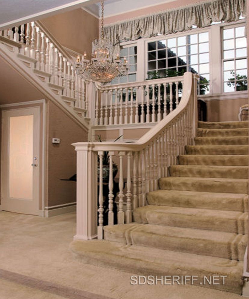 PHOTO: The staircase at the mansion where Max Shacknai fell before his death is pictured here.